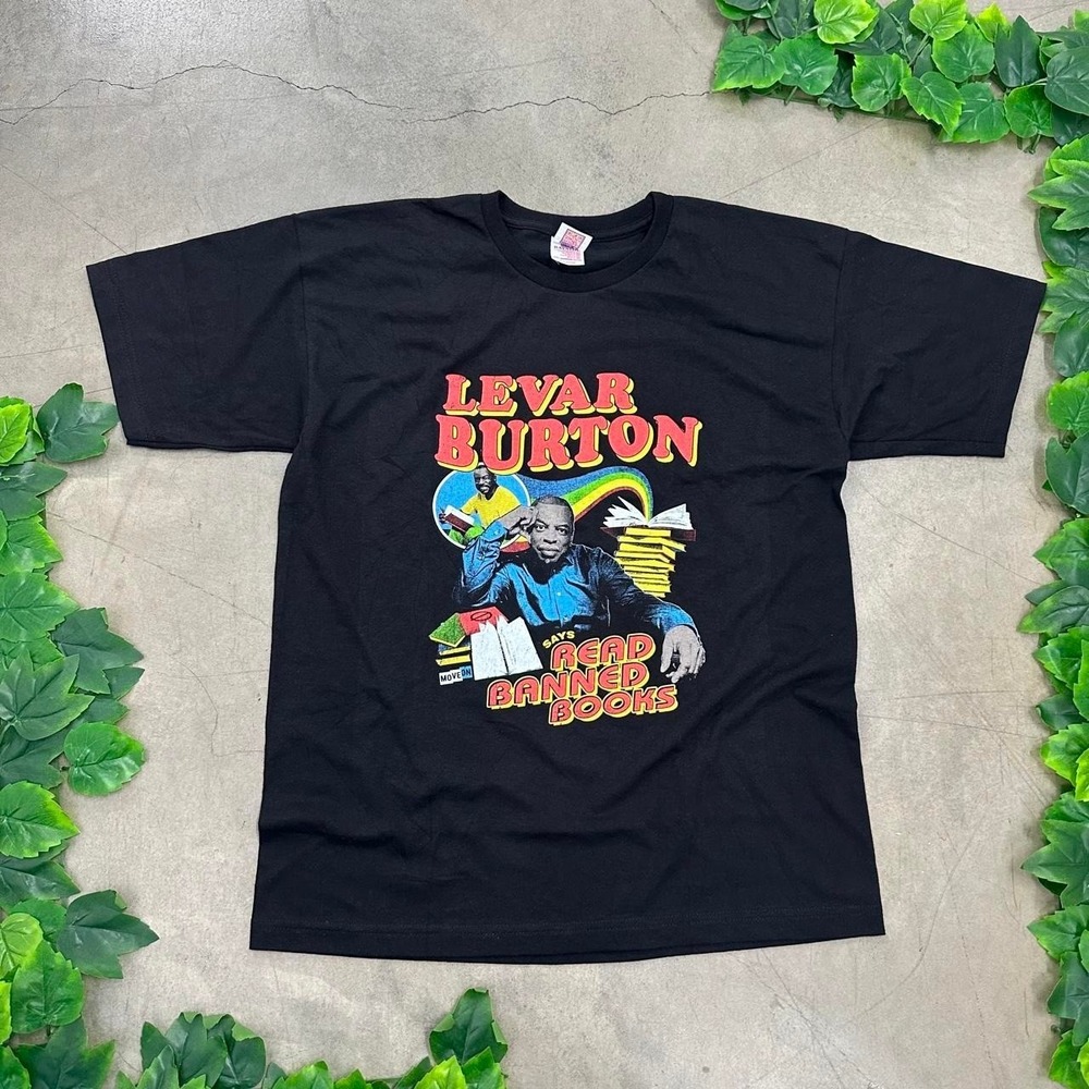 LeVar Burton Read Banned Books Graphic T-Shirt